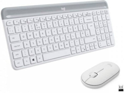 Teclado + Ratón LOGITECH MK470 (Inalámbrico - Blanco)