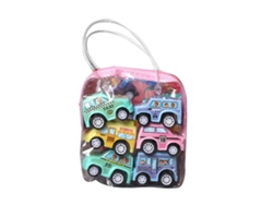 Juego De 6 Coches De Juguete Con Retorno Automático, Esmaltados Y Antichoque, Para Niños Pequeños.