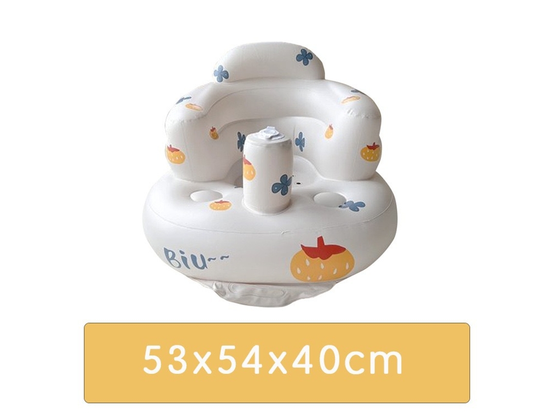 Asiento inflable para bebé, apto para bebés de 3 a 36 meses, con bomba de aire incorporada Pumpkin Siurn