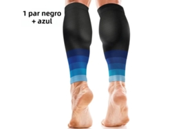 (par Azul) Mangas De Compresión De Soporte Para Pantorrillas, Adecuadas Para Correr, Presión De 20-30 Mmhg.