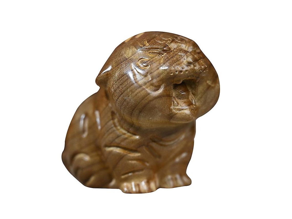 1 adorno de madera para mascotas con diseño de tigre. ALLINLESS