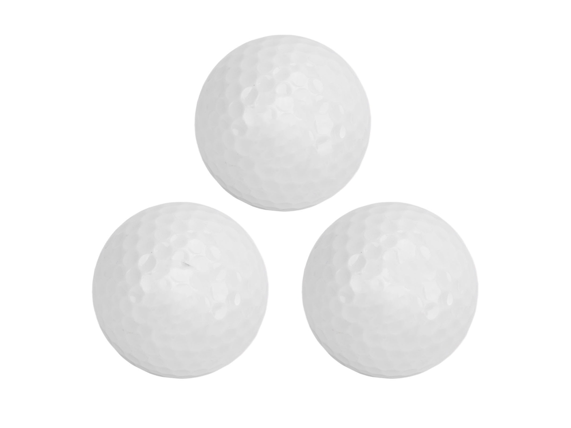 2026-3pcs Pelotas De Golf De Doble Capa Para Entrenamiento Y Práctica Deportiva Al Aire Libre