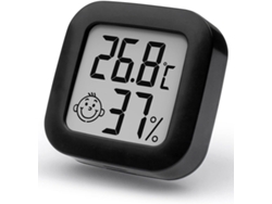 Termohigrómetro Digital Negro 4,3cm Alta Precisión, Nivel Confort