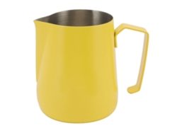 Jarra para espumar leche de acero inoxidable 304, 450 ml, amarilla, para café y hogar