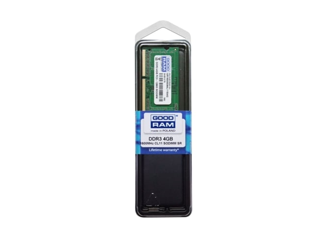 Memoria RAM DDR3 GOODRAM GR1600S364L11S/4G (4 GB - 1600 MHz - CL 11 - Verde)