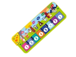 Teclado musical de suelo infantil (80 x 30 cm) con 8 sonidos de animales