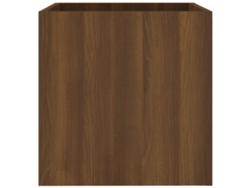 Macetero/Jardinera 40X40X40 cm Madera Procesada Roble Marrón