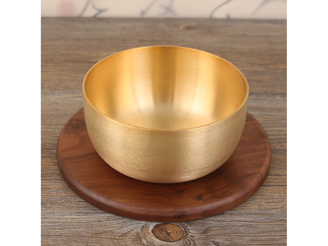 Bol De Arroz Doméstico De Cobre Puro, De 11,4 Cm (4,5 Pulgadas), Individual Y Con Protección Anticaída.