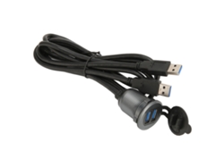 Cable Usb 3.0 De Doble Puerto Macho A Hembra, Para Montaje En Salpicadero De Coche, 1 Metro, Plug And Play, Pvc