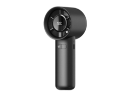 Ventilador portátil de mano con pantalla digital, ideal para viajes, recargable. MDUG