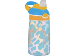 Botella De Agua Con Tapa Y Asa Antigoteo Para La Escuela, Deportes, Guardería, Camping Azul Grado Aliment...