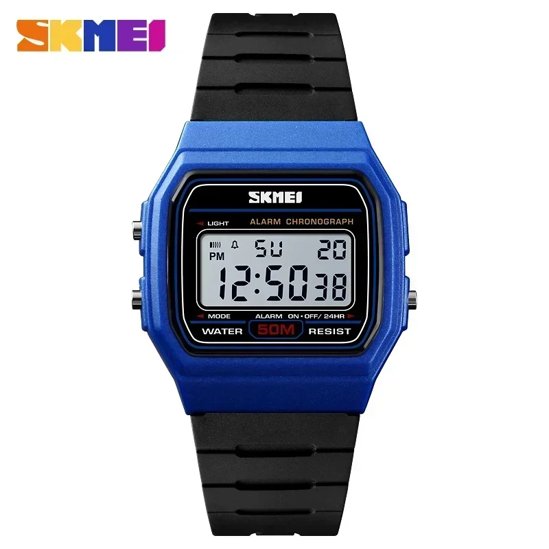 Reloj Deportivo Digital, Resistente Al Agua, Que Muestra La Fecha Y El Día De La Semana.