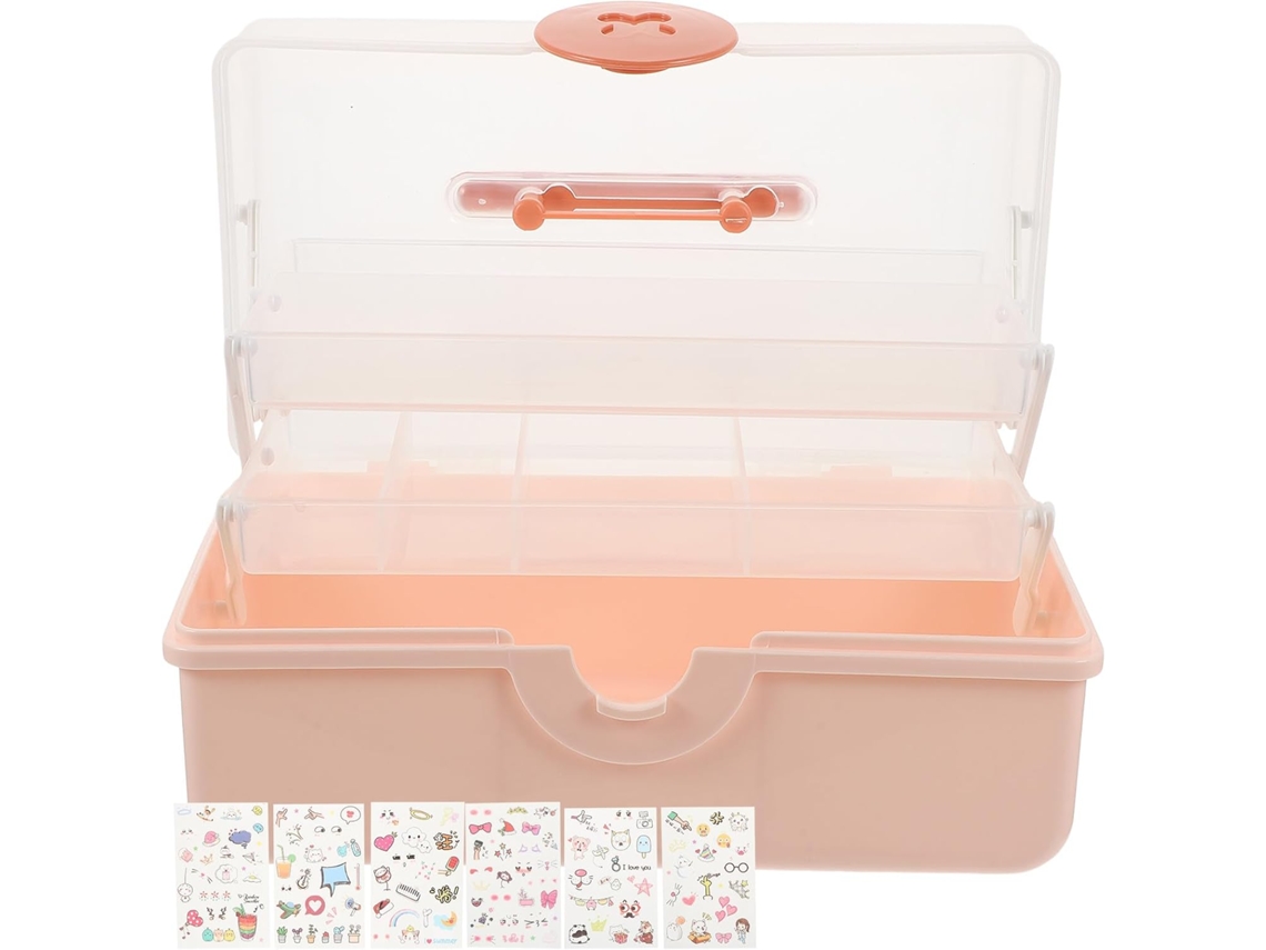 Caja De Almacenamiento Multicompartimento Para Accesorios De Cabello De Niños Y Niñas.