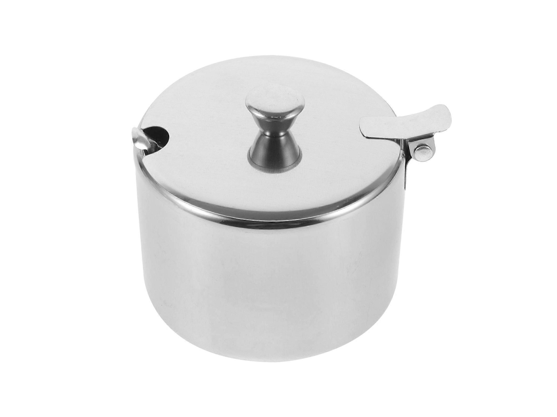 Recipiente Para Especias De Acero Inoxidable, Tarro Para Azúcar, Tarro Para Almacenamiento De Cocina Con Cuchara Webake