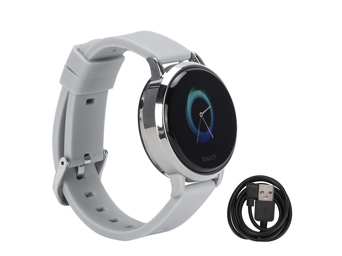 Pulsera Inteligente Ip68 Resistente Al Agua, Podómetro, Monitor De Frecuencia Cardíaca Y Presión Arterial, Color Gris