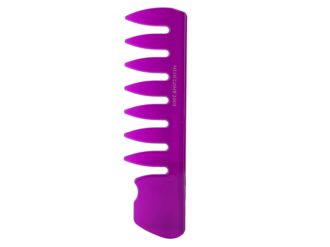 Peine De Dientes Anchos Para Barba Aceite Peine De Peinado Cabeza Posterior Pelo (morado)