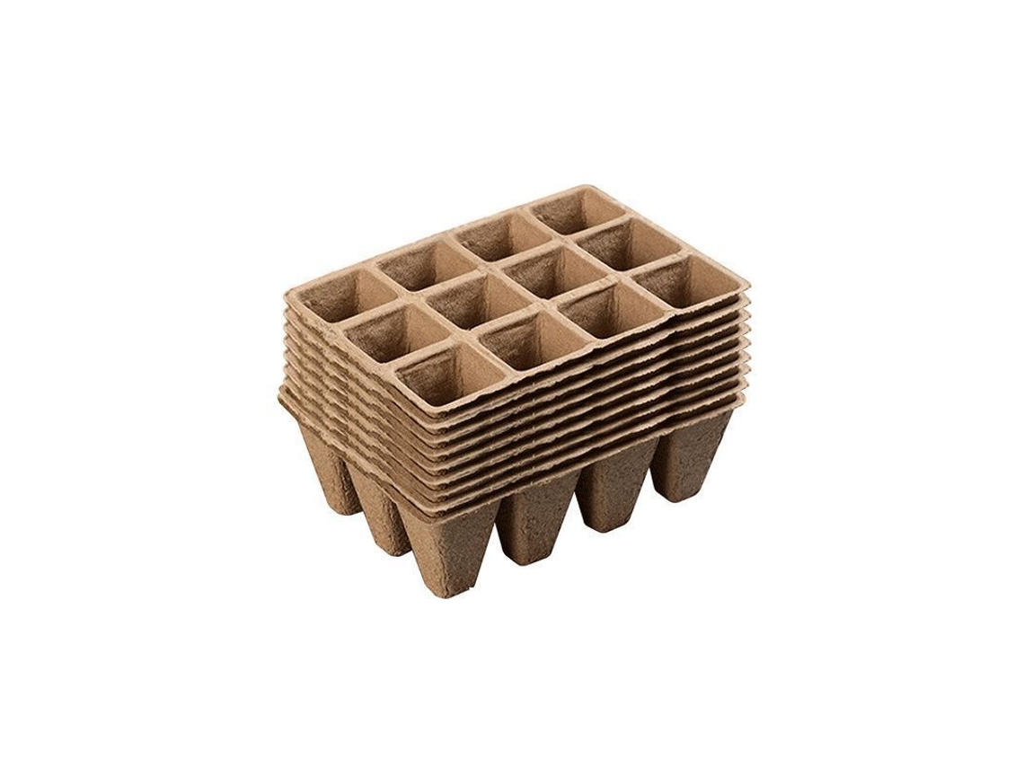 2026altiro-10 Paquetes De 120 Macetas De Fibra Biodegradable Para Plántulas, Con Capacidad Para 120 Unidades Cada Una.