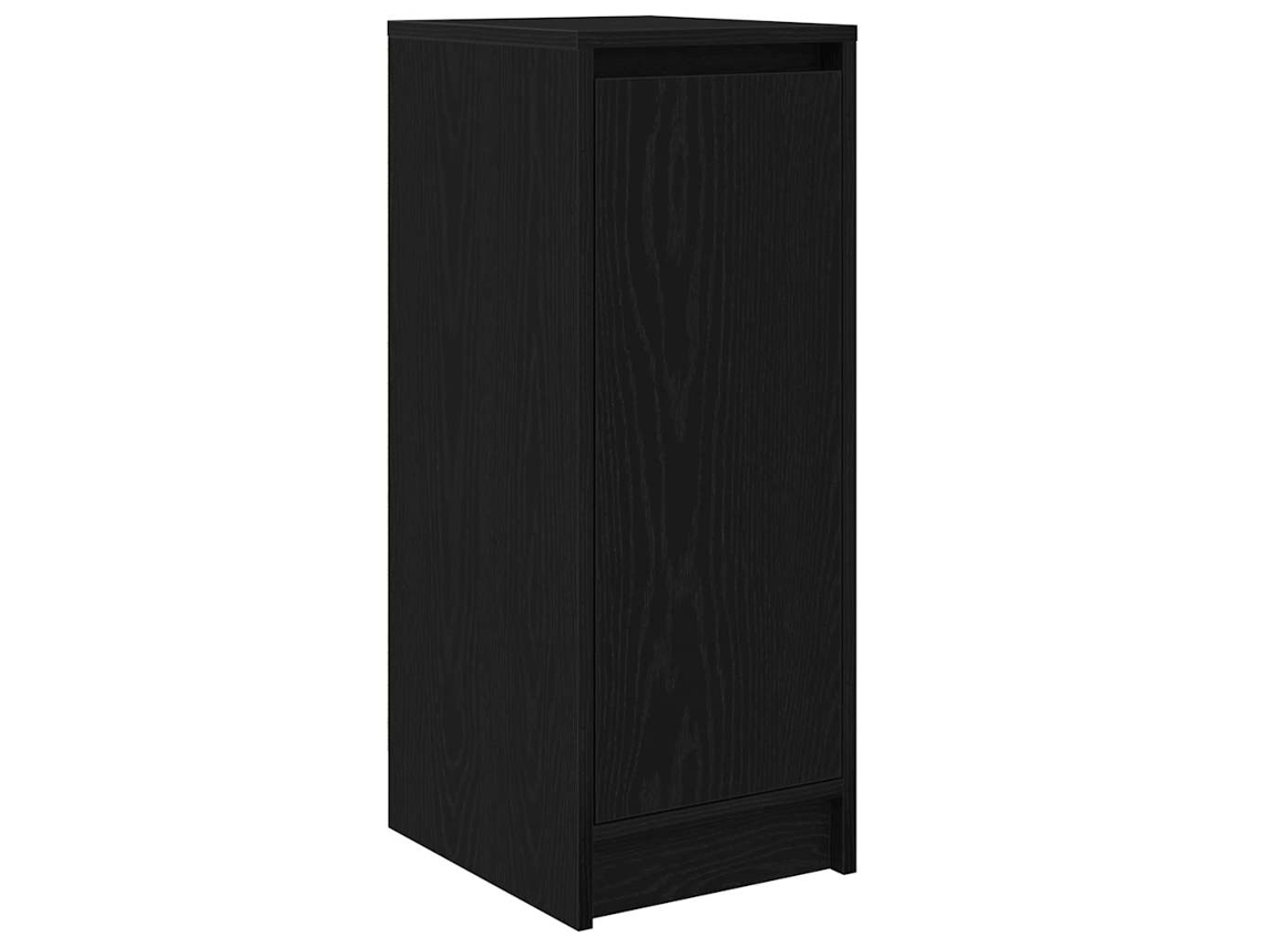Maison Exclusive - Zapatero De Madera De Roble Negro 29,5x34x76 Cm