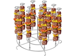 Soporte Para Brochetas De Acero Inoxidable Compatible Con Freidora De Aire De 8 Litros, Accesorio Para Barbacoa (8 Cuartos De Galón).