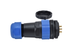 Omni-conector De Aviación Ip68 Impermeable Sp28 Tuerca Posterior 380v 25a 6 Pines Macho Hembra De Soldadura