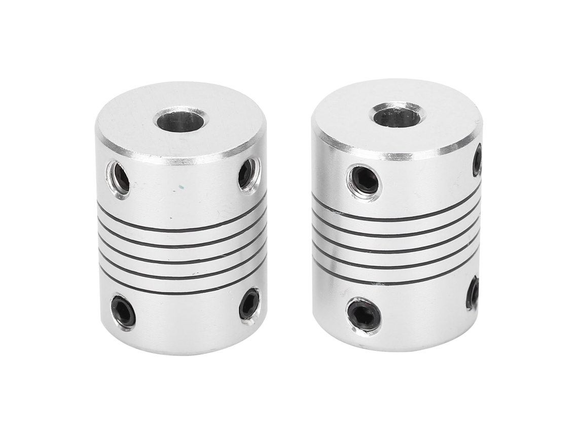 2026velora-2 Piezas Acoplamiento Flexible Motor Paso A Paso Encoder Aluminio 5x8mm Diy Impresora 3d
