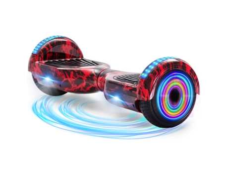 Hoverboard NEI-WAI z1+ Flame para Niños (Columna Bluetooth - Autonomía: 8/10 Km - Velocidad Máxima: 10 Km/H)