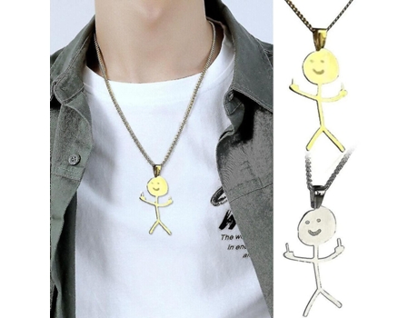 Collar de garabatos divertidos, collares de gafas de mano de fósforos personalizados