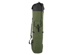 Bolsa Cilíndrica Para Aparejos De Pesca Con 5 Orificios Para Cañas, Impermeable, Color Verde Militar.