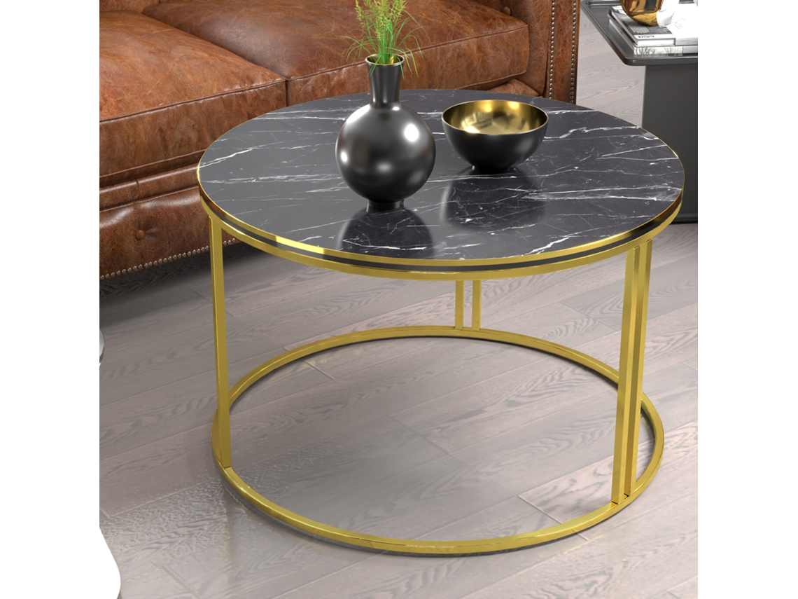 Mesa de Centro [EN.CASA] (50 x Ø 70 cm - Aglomerado - Multicolor)