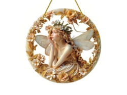 Figura luminosa de ángel hada alada 20x20x0,2cm