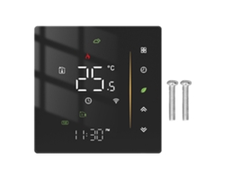 Termostato Inteligente Para Calefacción Por Suelo Radiante 5a Control De Temperatura 95-240v Ca Negro