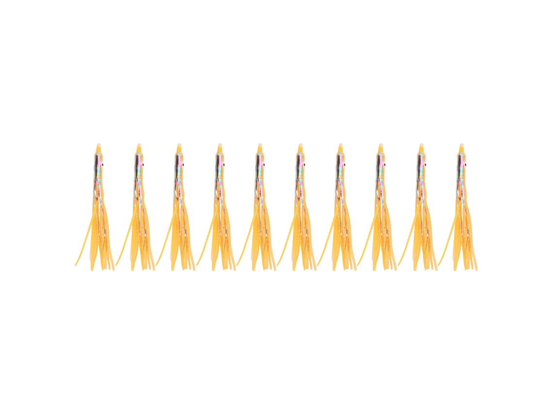 10 Piezas Cebo Artificial De Pesca Lure Jig Accesorios 8cm Longitud Naranja Laser Para Río Lago