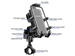 Vlrla-soporte De Teléfono Para Motocicleta De Aleación De Aluminio Con Rotación 360 Grados