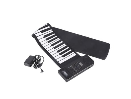 Teclado de 61 teclas Piano portátil 61 teclas enrollables Teclado de música digital flexible de silicona suave