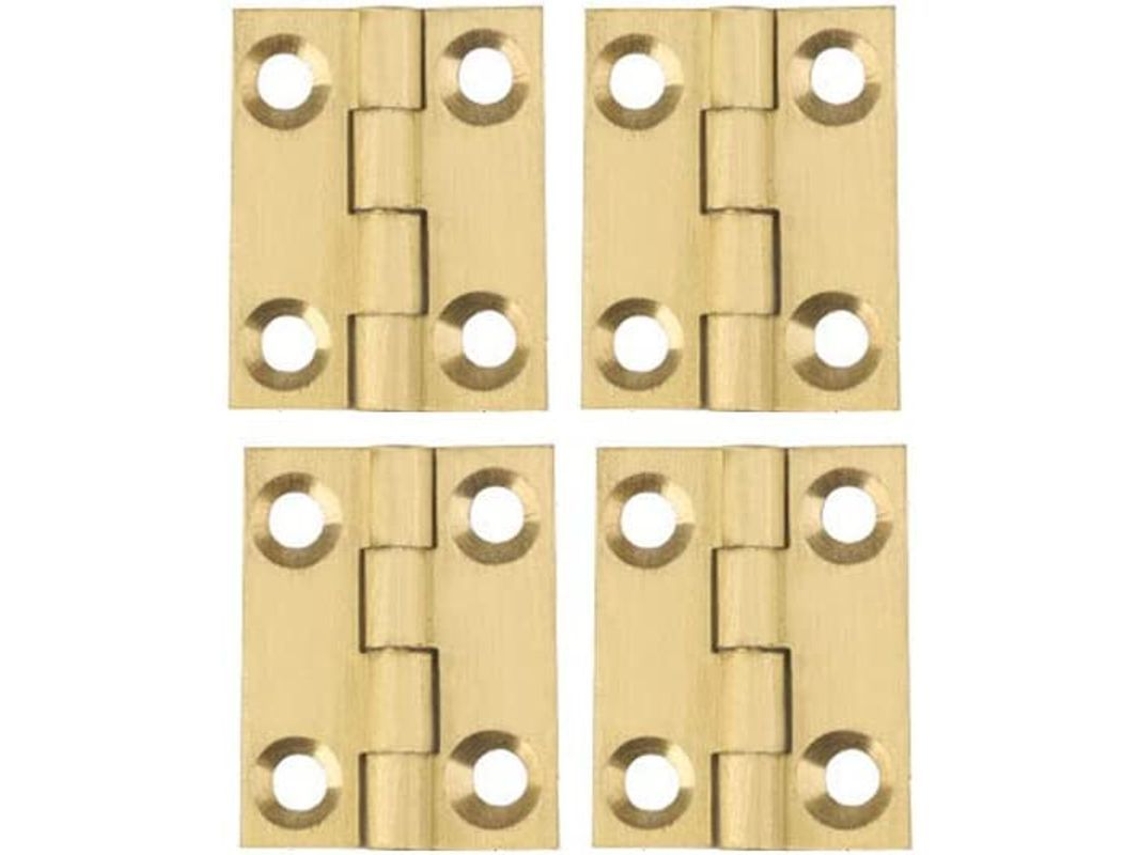 Bandeja Pequeña De Cobre Para Servir - 4 Piezas, Chapada En Oro, 25 X 20 X 1,2 Mm (1 Pulgada) Para Armarios, Cajones, Puertas Y Joyería.