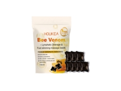 Gel de baño de pies herbal con veneno de abeja para el confort diario e hidratación de la piel con menta y vitamina E, 7 unidades.