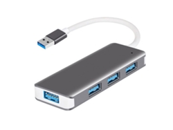 MEOIRUERY Concentrador USB 3.0 de 4 Puertos Ultrafino y Extra Ligero de Aluminio para MacBook Air, Mac Pro/Mini, Microsoft y Otros Dispositivos USB