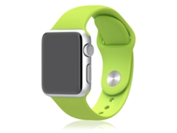 Correa de silicona compatible con Apple Watch de 38/40/41 mm. Talla M/L. 23 x 2 x 0,2 cm. Color: Verde Dam.