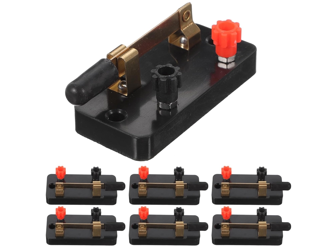 Paquete de 10 microinterruptores SPST unipolares con conexión de terminales de tornillo para diversas aplicaciones. SFUSHOS