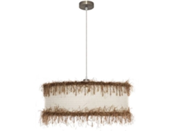 Lámpara de Techo FABRILAMP Hilos (Beige - E27 - Máx. 60W - Metal - Tela)