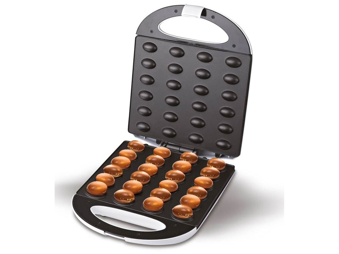 Horneado de galletas con forma de nuez y rellenas, placas antiadherentes Mesko MS3081 blancas