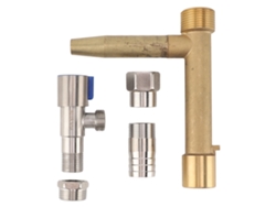 Llave de válvula de entrada de agua, rosca G1, latón, acero inoxidable, acoplamiento rápido para riego subterráneo