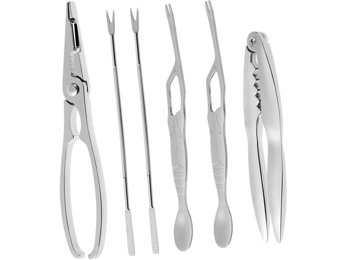 Utensílio Para Comer Caranguejo: O Cabo É Ergonômico E Pode Ser Usado Para Abrir Frutos Do Mar Com Menos