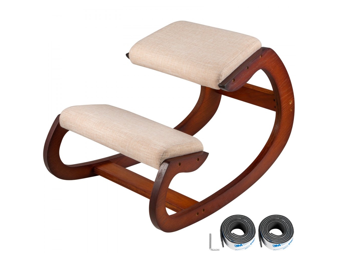 Juego de Sillas y Taburetes Ergonómicos de Madera con Soporte para Rodillas para Mayor Comodidad y Corrección Postural Tekmaquinas