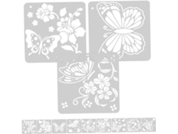 Juegos De Plantillas Para Pintar Mariposas Hechas A Mano Con Colores Vivos