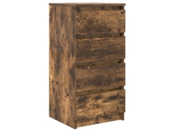 Aparador MAISON EXCLUSIVE, derivados de madera de roble ahumado (37,5 x 35 x 76 cm)