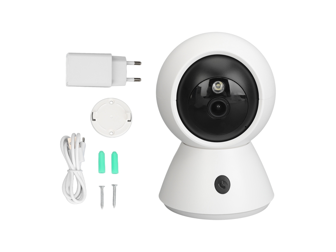 Cámara De Seguridad Wifi Inteligente De 3 Mp Con Rotación De 355°, Monitor De Bebé Para Interiores.