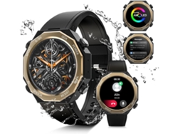 Reloj inteligente para hombres responder/hacer llamadas 1 45 Amoled táctico al aire libre 100M impermeable Fitness Tracker YEMAESRE relojes