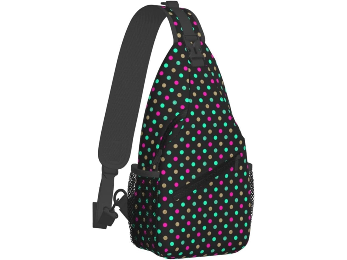 Bolso Poliéster Con Cremallera Para Hombre Diseño Estampado