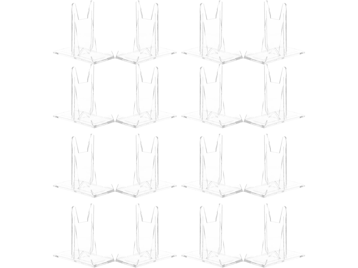 Soporte De Mesa Transparente Ajustable Con Base Rectangular De Ps Estable, Portafotos De Fácil Montaje.